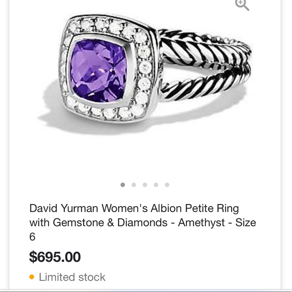David Yurman Amethyst Ring
